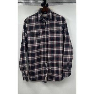 Jachs Plaid Button Down Shirt Men's LT Black Red Casual